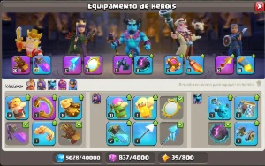 Clash of Clans FULL Acesso CV 14 - 6 Construtores - 4kGemas