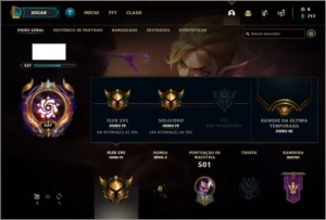 Conta ouro 4 com 428k de Yasuo, 113 champs e 168 skins - League of Legends LOL
