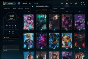 Conta ouro 4 com 428k de Yasuo, 113 champs e 168 skins - League of Legends LOL