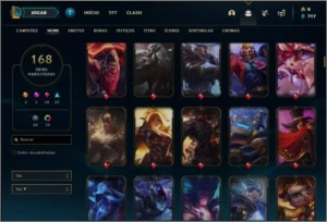 Conta ouro 4 com 428k de Yasuo, 113 champs e 168 skins - League of Legends LOL