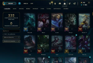 CONTA LOL- LVL 88 - 159 Champions - 118 Skins - FULL ACESSO - League of Legends