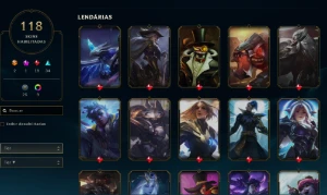 CONTA LOL- LVL 88 - 159 Champions - 118 Skins - FULL ACESSO - League of Legends