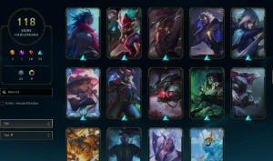 CONTA LOL- LVL 88 - 159 Champions - 118 Skins - FULL ACESSO - League of Legends