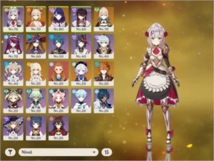 Yoimiya, Raiden Shogun, Tartaglia, Mona, Qiqi e Jean - Genshin Impact