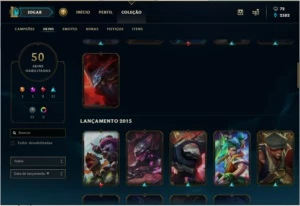 ACC Diamante MUITAS SKINS E CAMPEOES!!ICONES DA SEASON 4 E 5 - League of Legends LOL