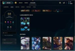 ACC Diamante MUITAS SKINS E CAMPEOES!!ICONES DA SEASON 4 E 5 - League of Legends LOL