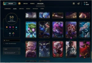 ACC Diamante MUITAS SKINS E CAMPEOES!!ICONES DA SEASON 4 E 5 - League of Legends LOL
