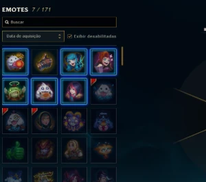 Ferro, Lvl 30, Upada Na Mão, 6 Skins! 50 Campeões, Honra 4 - League of Legends LOL
