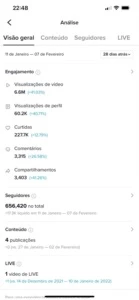Conta tiktok 650k+ - Redes Sociais
