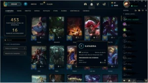 Conta de lol cheia de skin - League of Legends
