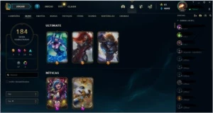Conta de lol cheia de skin - League of Legends