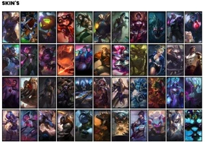 Conta platina 3 com 133 Champs e 58 Skins - League of Legends LOL
