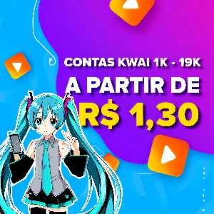 Contas kwai 1 a 19 mil seguidores! - Social Media