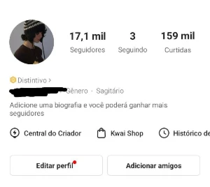 Contas kwai 1 a 19 mil seguidores! - Social Media