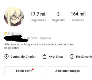 Contas kwai 1 a 19 mil seguidores! - Social Media