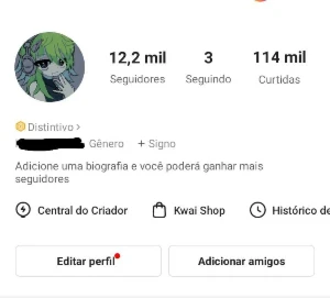 Contas kwai 1 a 19 mil seguidores! - Social Media
