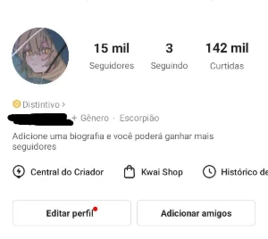 Contas kwai 1 a 19 mil seguidores! - Social Media