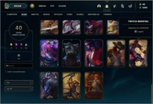 Conta Prata 4 Com Twitch Medieval - League of Legends LOL
