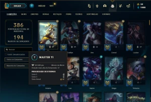 Ouro 4 com TODOS os champs e 273 Skins ( MAIN ADC / JG ) - League of Legends LOL