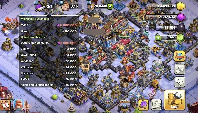 Conta clash os clans CV 18 full - Clash of Clans