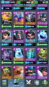 Conta de Clash Royale arena 12