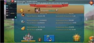 Conta lords 700m poder - Lords Mobile