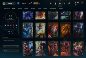 Unranked com 100 Champs e 85 Skins ( JG / TOP ) - League of Legends LOL