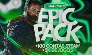 Epic Pack Steam Offline [ + 100 contas + 500 Jogos ]