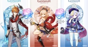 AR 46 COM YOIMIYA C1/ TARTAGLIA E QIQI - Genshin Impact