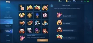 CONTA MOBILE LEGENDS - LENDA 5 - 52 SKINS - 60 HEROIS