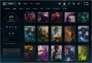 Conta ouro 2 com 89 skins e 139 champs - League of Legends LOL