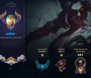 Conta LoL platina 2 - League of Legends