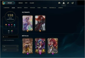Conta Diamante 3 | 102 Champions | 158 Skins - League of Legends LOL