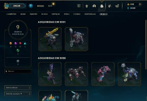 Conta NFA: 65 dias parada + não ranqueada + 128 skins - League of Legends LOL