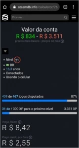 Conta STEAM super RARA 16 ANOS COM 431 jogos