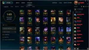 Conta de League Of Legends, Unranked, 35 Campeões, 8 Skins LOL