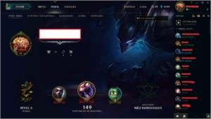 Conta de League Of Legends, Unranked, 35 Campeões, 8 Skins LOL