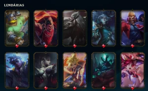 Conta Lol 395 + Muitas Skins Lendarias E Epicas + Valorant - League of Legends