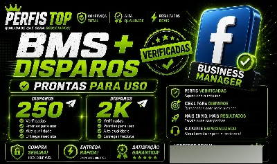 🚀 Bms Verificada + Disparos 250 / 2.000 API OFICIAL -Barato - Redes Sociais