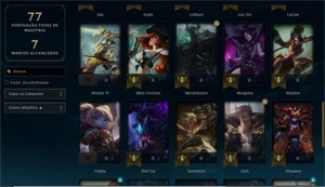 conta diamante 2 44 champions e 11 skins - League of Legends LOL
