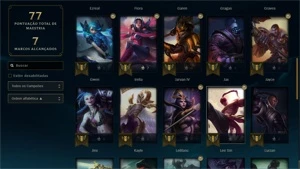 conta diamante 2 44 champions e 11 skins - League of Legends LOL