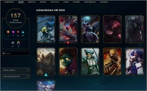 CONTA LEAGUE OF LEGENDS SINCE S2 // 157 SKINS (PROMOÇÃO) LOL