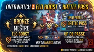 OVERWATCH: Boost de rank e níveis do passe de Batalha - Blizzard