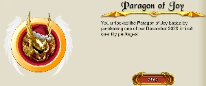Conta 2022 - LQS RAROS - Paragon Of Joy - OniSlayer - Adventure Quest World AQW