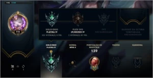 CONTA LOL PLATINA 4 (44SKINS) - League of Legends