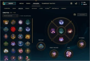 Conta de lol platina 4 todos champs/138skins - League of Legends