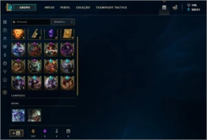 Conta de lol platina 4 todos champs/138skins - League of Legends