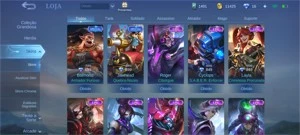Conta completa mobile legends
