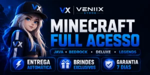 MINECRAFT FULL ACESSO (JAVA + BEDROCK / DELUXE / LEGENDS) PE