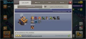 CV12 SEMI FULL CLASH OF CLANS COC TH12 C/ 6 CONSTRUTOR SKINS